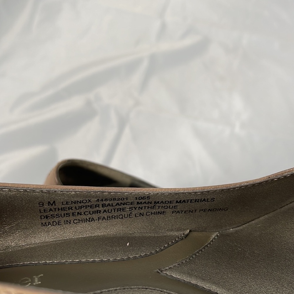 NATURALIZER Lennox Taupe Tan Leather Pump Heels N5 Cushion Insole Neutral Size 9 - Picture 8 of 11